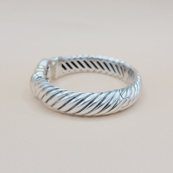 David Yurman 10mm Waverly Cable Bracelet With Gold - Picture 3 of 14